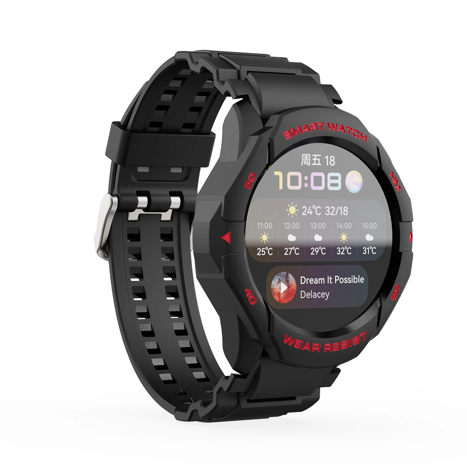 SIKAI حافظة لهاتف هواوي ساعة 3 من البولي يوريثان غطاء حماية بشريط سوار شاحن لهاتف هواوي Watch3 SmartWatch اكسسوارات