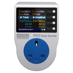 ZHURUI PR10-F BS / UK plug power metering socket/ kwh meter/ 0.1~3250w/watt meter/energy meter