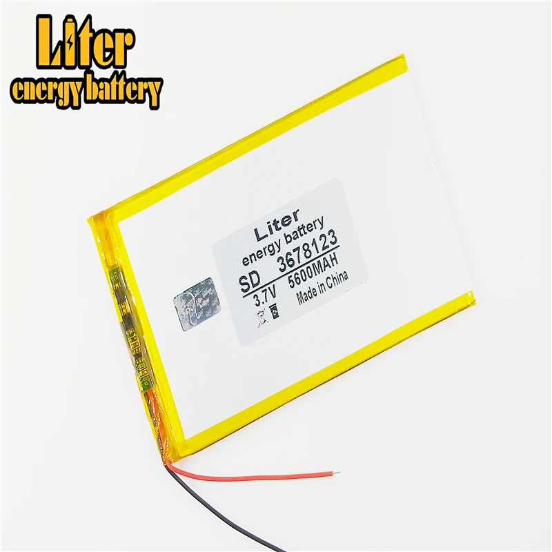 Tablet PC battery capacity 3678123 3.7V 5600mA Universal Li-ion battery for tablet pc 7 inch 8 inch 9inch 10inch 11 inch