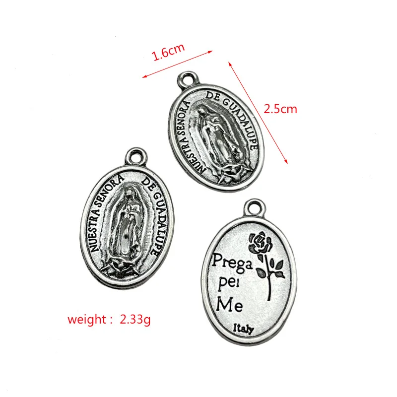20pcs Tibetan silver metal pendant DIY production of religious statues flag necklaces bracelets pendants wholesale metal alloy
