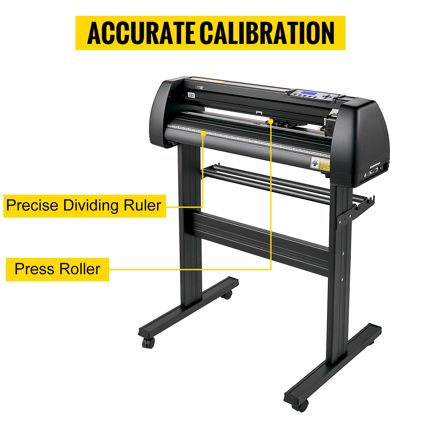 VEVOR Vinyl Cutter Machine Computer Windows Software 3 Blades LCD Screen 28Inch 720MM Max Paper Feed Printer Cutting Plotter