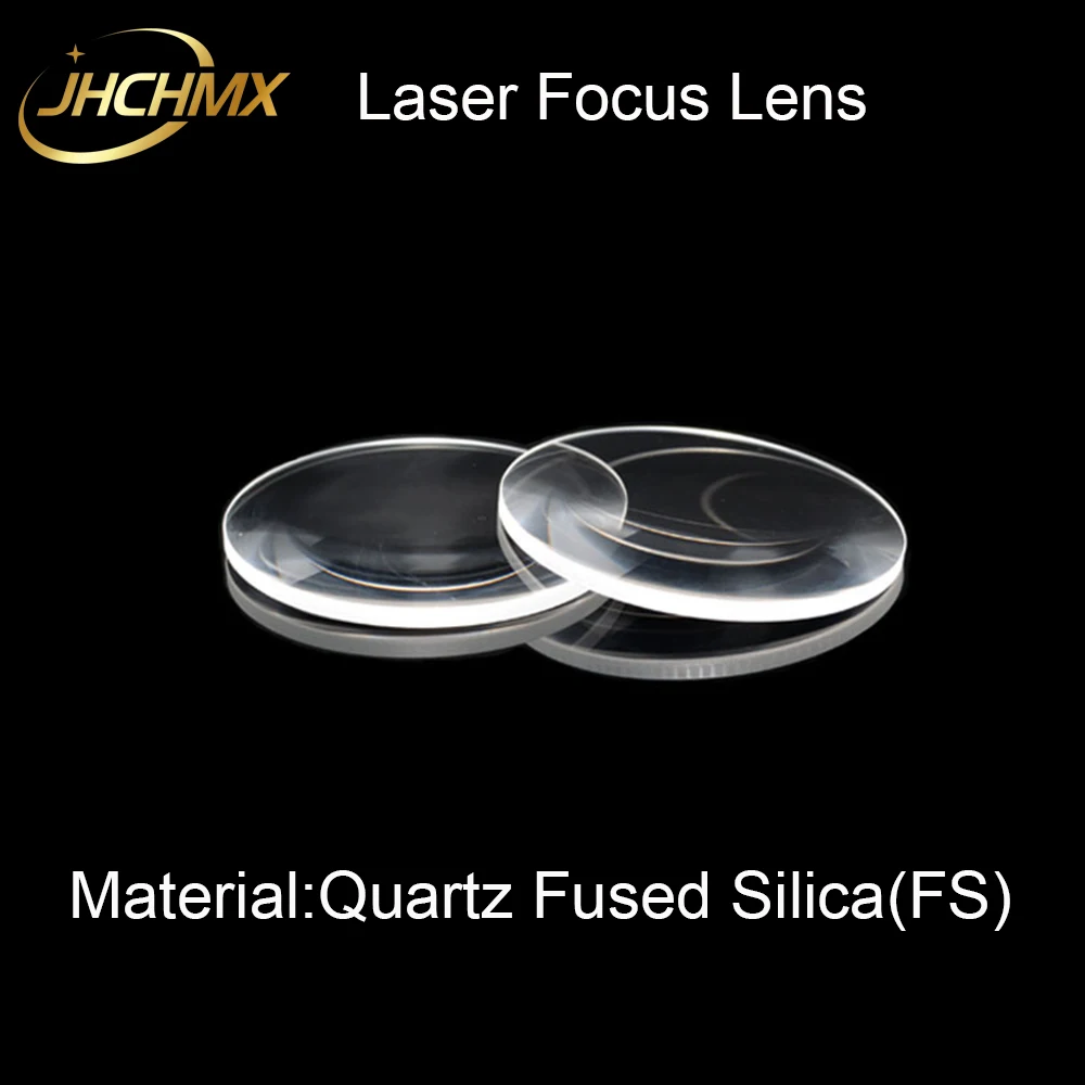 JHCHMX-lente de enfoque Plano-convexo láser de alta calidad, diámetro de 30mm, fl.125 mm, sílice fundida para máquina de corte láser, piezas de repuesto para láser IPG