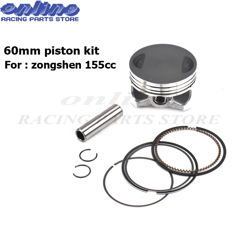 

60mm piston kit cylinder for Zongshen Kayo 150 155 155z 160cc Dirt Pit Bikes free shipping