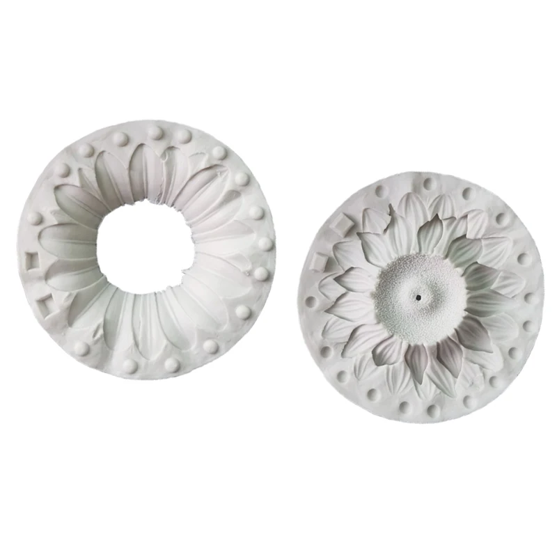 Sunflower & leaves Silicone Mold Fondant Cake Decorating Tool Mold Sugarcraft Chocolate Baking Tools For Cake Gumpaste Form Tool