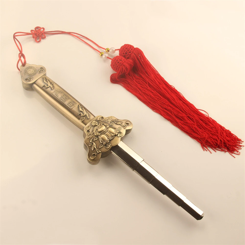 Retractable Tai Chi Sword, Traditional Shaolin Kungfu, Stainless Steel Performance Sword, Classic Tassel Decoration