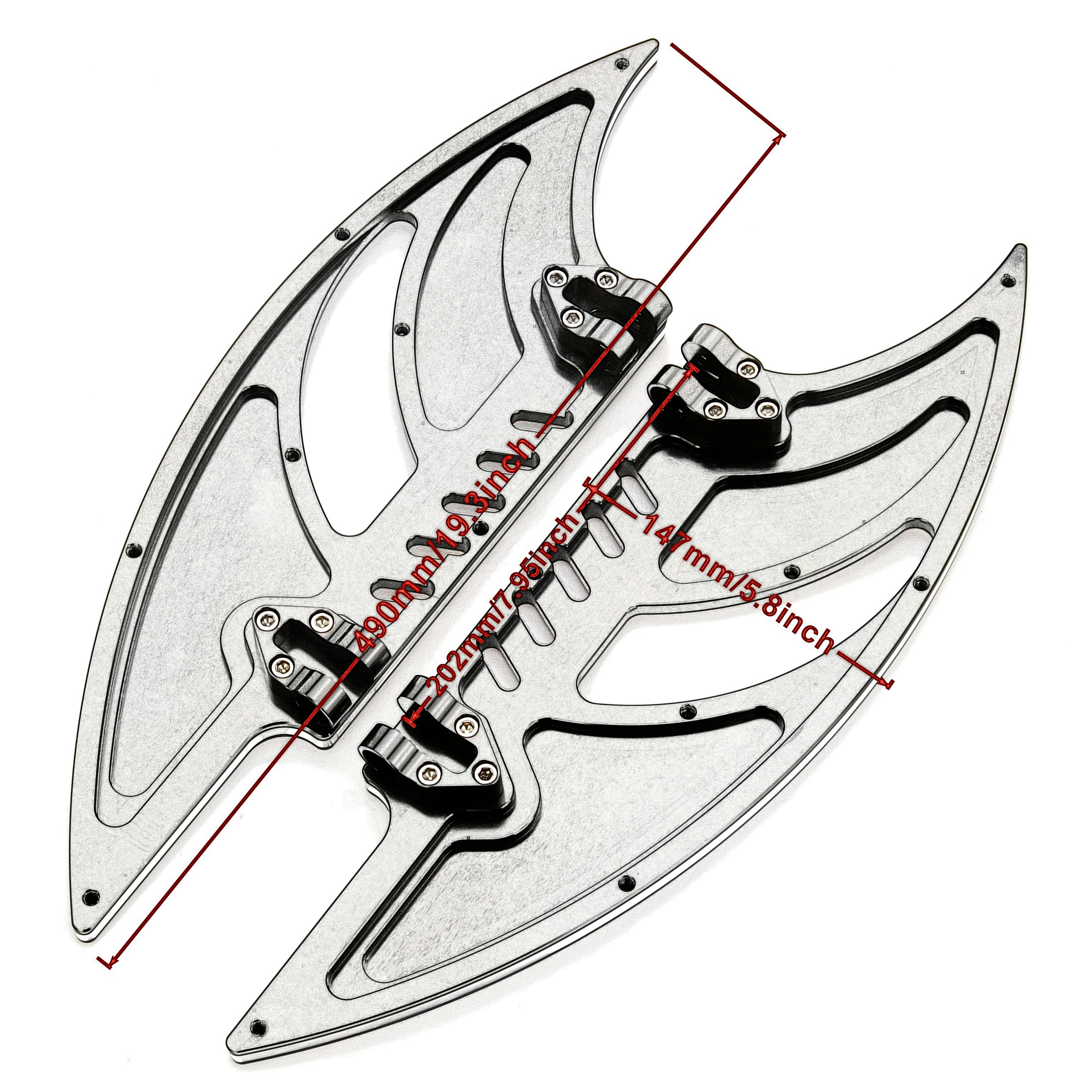 CNC Front Driver Stretched Floorboards for harley touring FLHX Road King Softail Dyna Road Glide