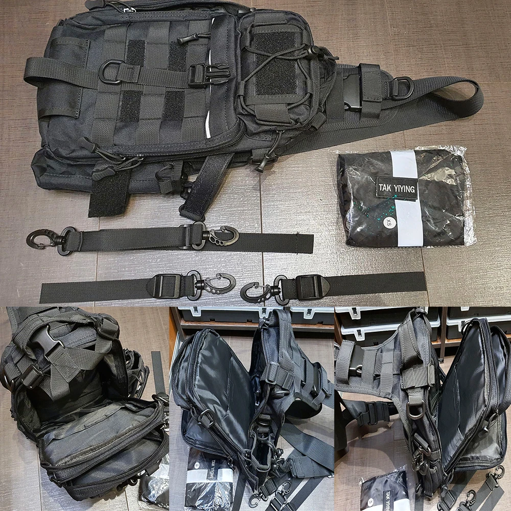 Tactical Sling Zaino del Sacchetto di Spalla Impermeabile Con Impermeabile Antipioggia Zaino Pacchetto di Copertura