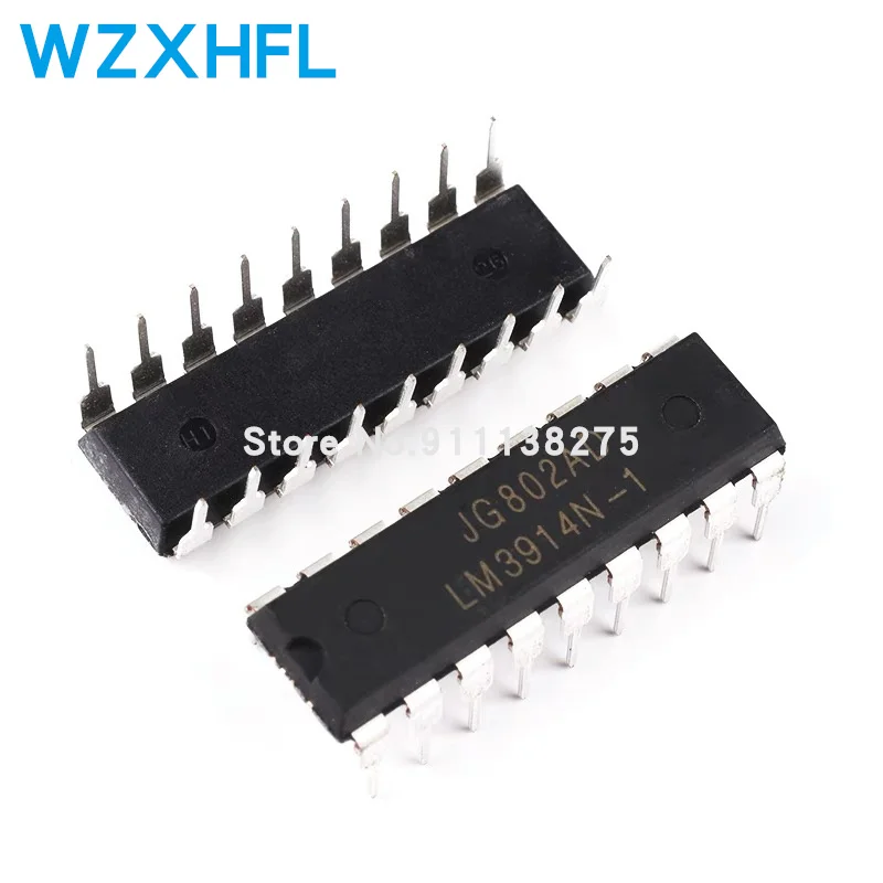 10PCS LM3914 DIP-18 LM3914N-1 LM3914N LED Display Driver IC New