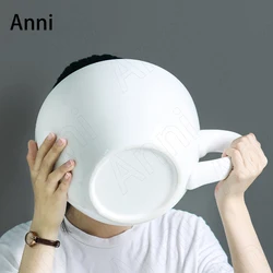 Super Large Ceramic Mug Nordic Simple Creative Restaurant Decorations Milk Tea Shop Coffee Cup Ornaments Home Decoration Modern