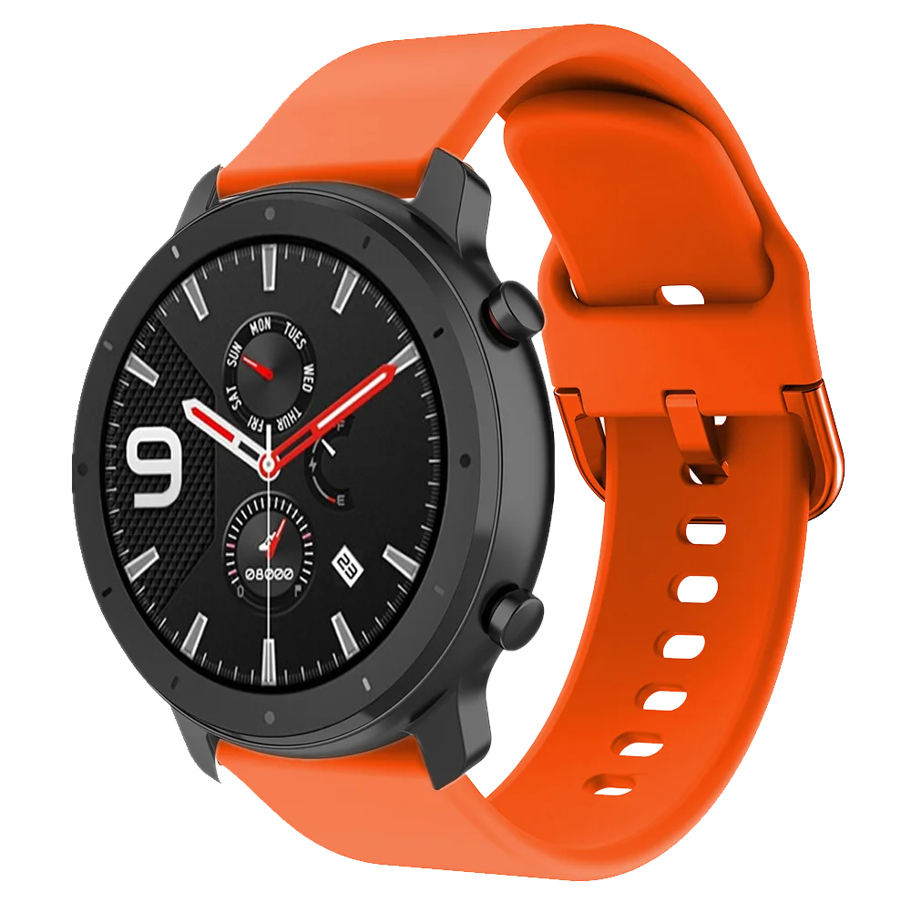 AKBNSTED 20มม.22มม.ซิลิโคนที่มีสีสันสายนาฬิกาสำหรับSamsung GalaxyนาฬิกาActive/Huami Amazfit GTR/GTS/Stratos/Garmin Venu