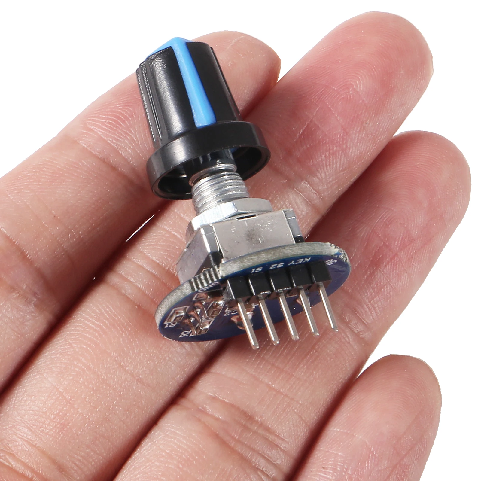 10pcs/lot Rotary Encoder Module for Arduino Brick Sensor Development Round Audio Rotating Potentiometer Knob Cap EC11