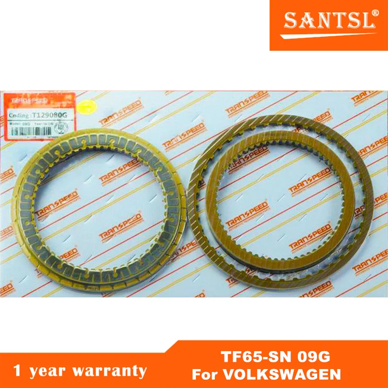 

TF65-SN 09G Auto Transmission Friction Kit Clutch Plates Fit For VW Jetta Santana 2014-ON Car Accessories Transnation