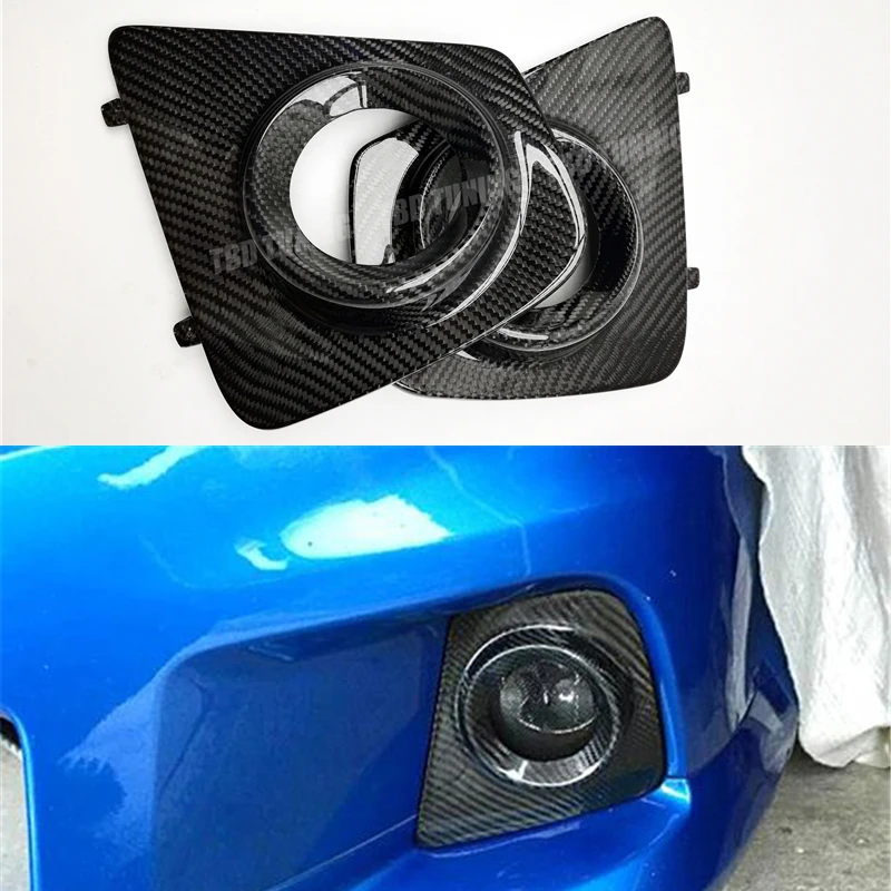 For Opel Vauxhall Astra H VXR OPC Real Carbon Fiber Fog Light Cover Surround 04 -10