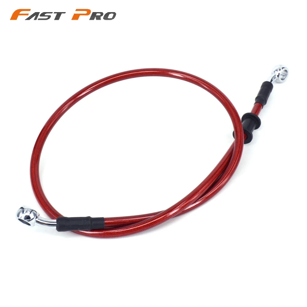 Motorcycle 500mm-2000mm Braided Steel Hydraulic Reinforced Brake Clutch Radiator Oil Cooler Hose Line Pipe Tube 28 Degree Banjo