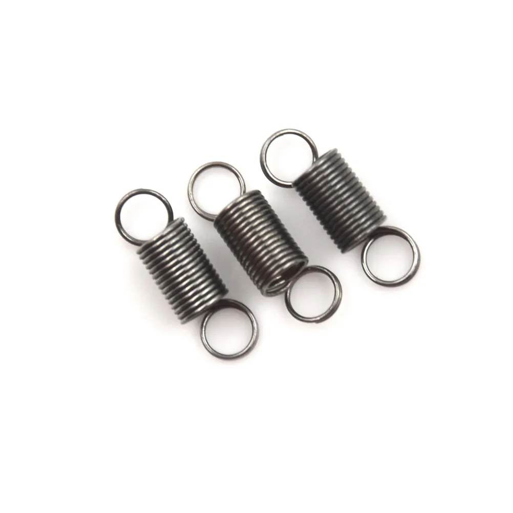 10pcs Stainless Steel small Tension Spring With Hook For Tensile DIY Toys Spring length 6 mm stretch to 30MM