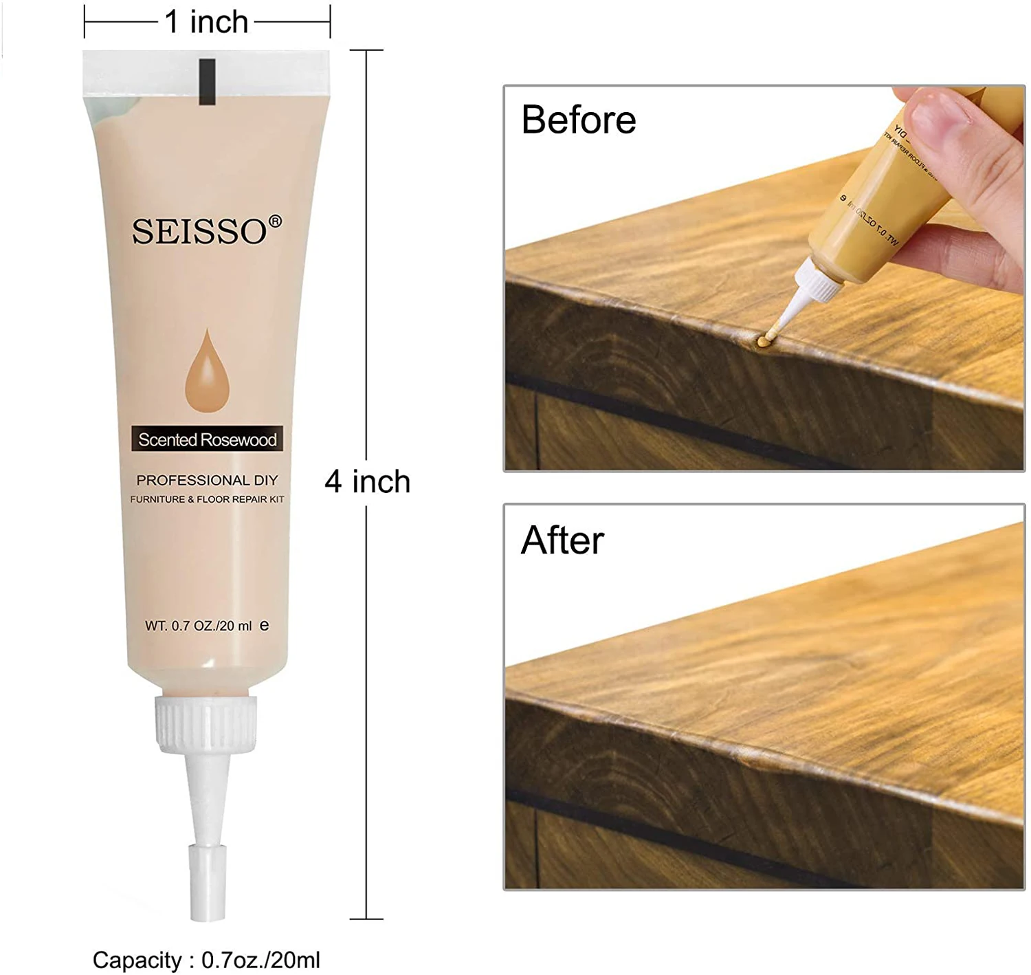 Furniture Scratch Repair Wood Filler Repair Paste 24 Colors Surface Scratch Restore Stain for Wooden Floor Table Door Cabinet