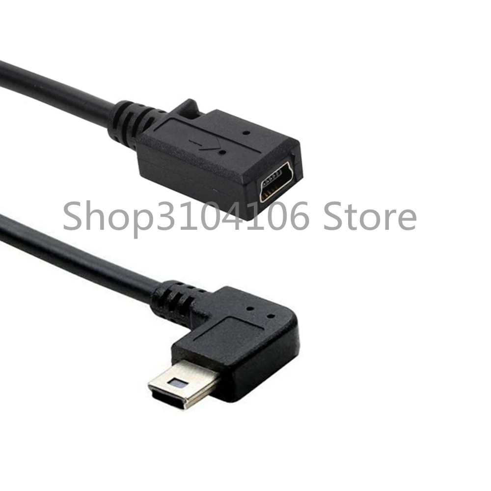 90 Graden 4 Hoek Mini Usb Vrouwelijke Naar Mini B 5 Pin Male Kabel Adapter