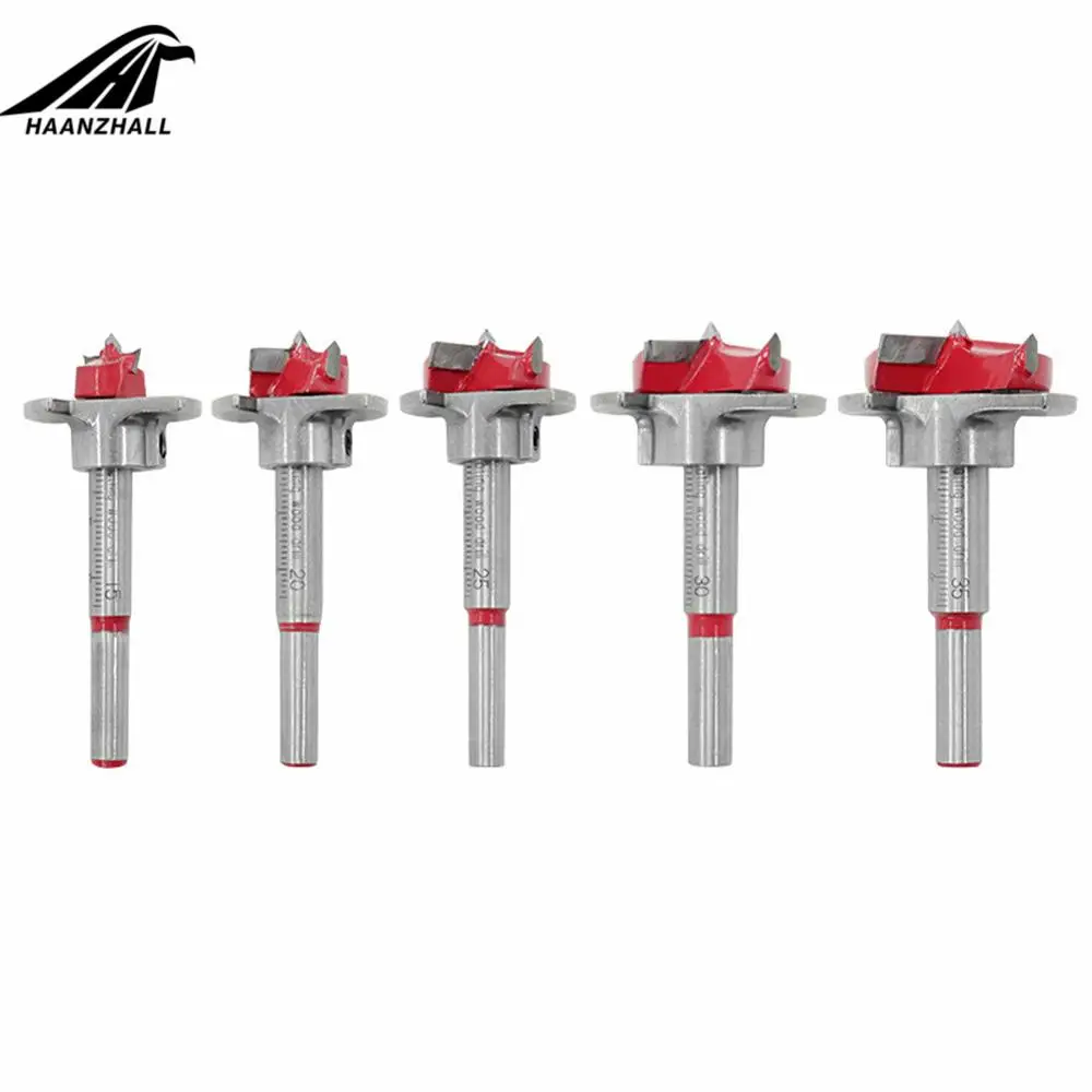 5 Chiếc Forstner Auger Bộ Mũi Khoan Đường Kính 15 20 25 30 35 Mm Gỗ Cắt Cờ Lê Lục Giác Gỗ Lỗ thấy Cho Dụng Cụ Điện Hộp Gỗ