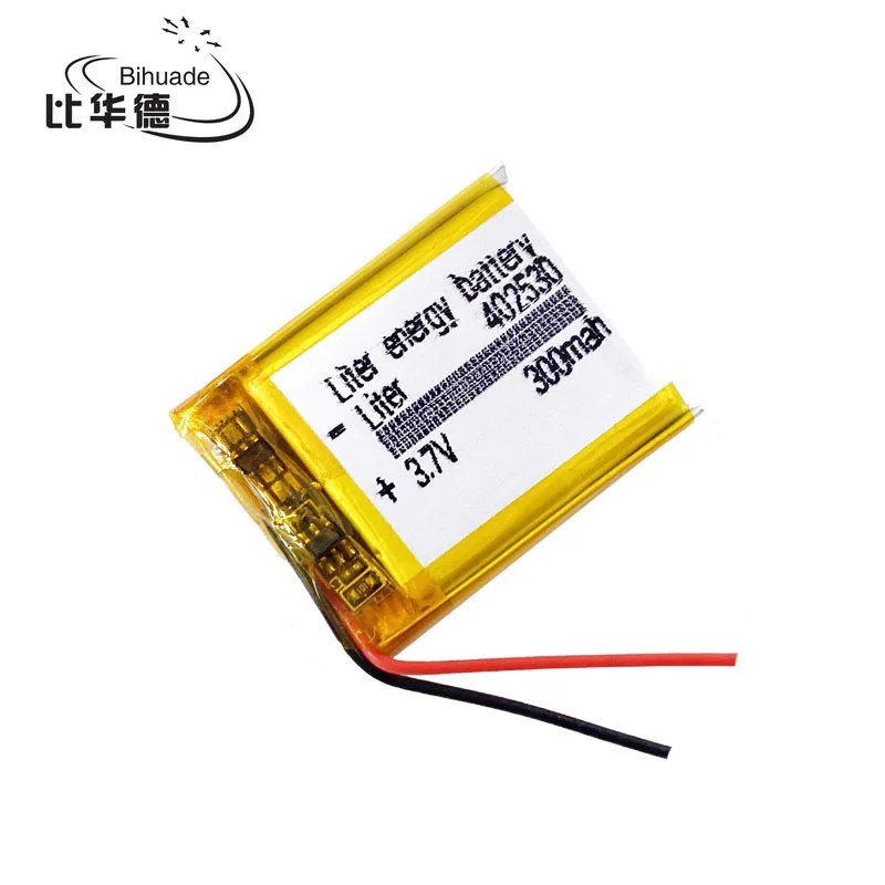 3.7V lithium polymer battery 042530 402530 MP3 MP4 MP5 stereo Bluetooth little point reading pen 300MAH