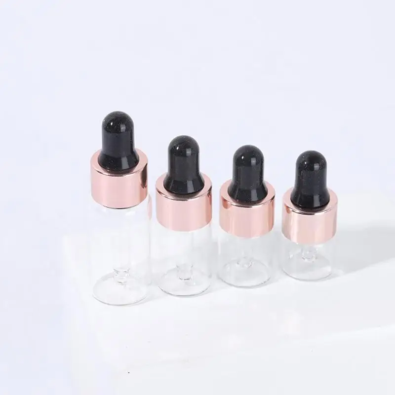 Mini Glass Perfume Vial Clear E Liquid Essential Oil Bottle Sample Tester Dropper Tube For E juice E liquid DHL Free Shipping