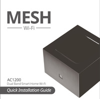 Mesh WiFi System 1200Mbps Whole Home Wi-Fi Mesh Network ,Dual Band  2.4Ghz  5Ghz WiFi Router/Extender