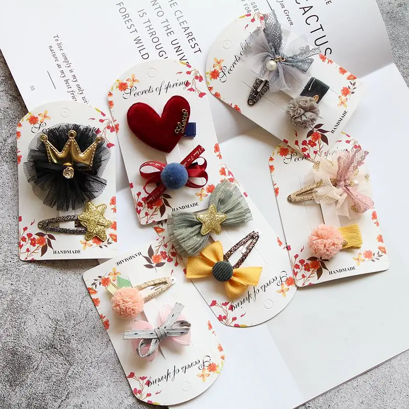 

2020 Cute Cartoon Princess Girls Kids Hair Clips Hairpins Accessories For Children Hair Bow Barrette Hairclip Headwear Headdress