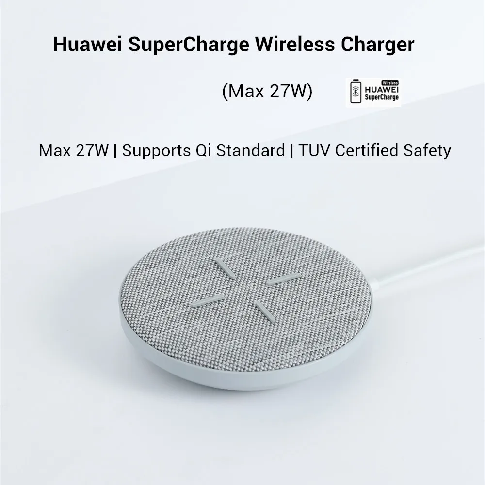 Huawei CP61 Wireless Charger 27W Max Super Charge For Huawei Qi Standard Charge For iPhone