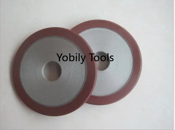 Rebolo de resina de diamante curvado 150mm r4 r3 r2 r1.5 redonda faca borda redonda arco groove moagem
