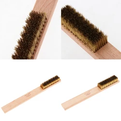 Brass Copper Wire Brush Steel Brush with Wooden Handle Nylon Wire Brush for Jewelry Rust Paint Removal or Polish