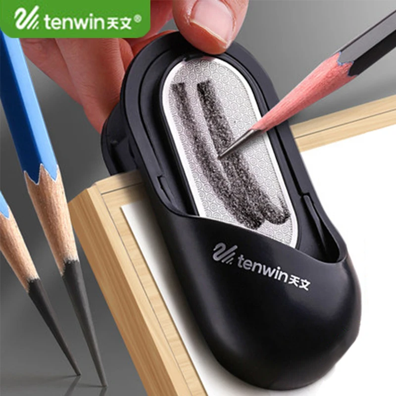 Tenwin Pencil Grinder/Painting Spring Clip/Folder Double Designs Sketch Pencil/Charcoal Lead Sharpening/Grinding Pencil MS5860