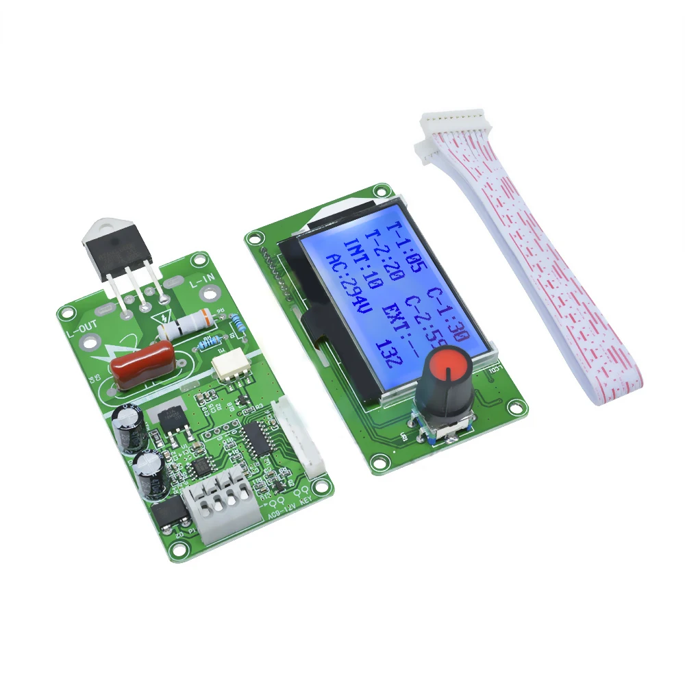 Imagem -04 - Lcd Digital Duplo Pulso Codificador Ponto Soldador Módulo de Controle Máquina Solda Transformador Placa Controlador 40a