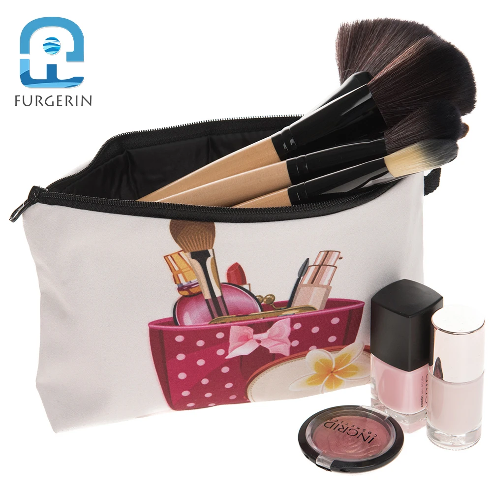 Borsa per il trucco con chiusura a Zip per donna, Organizer per cavi, custodie per cosmetici da viaggio, facile da trasportare, riporre articoli da toeletta