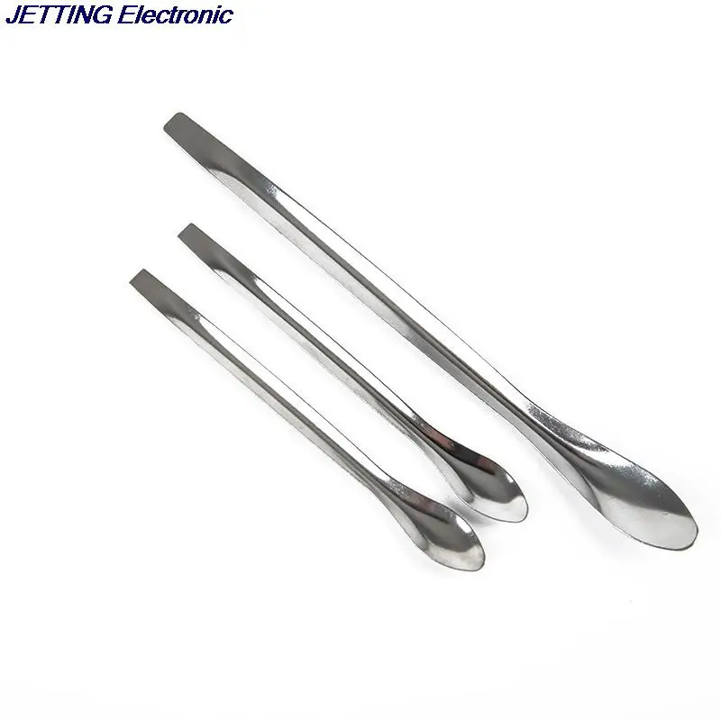 Hot Koop 12 Stuks Rvs Lab Lepel Spatel/Laboratorium Bemonstering Lepel Mengen Micro Spatel Scoop