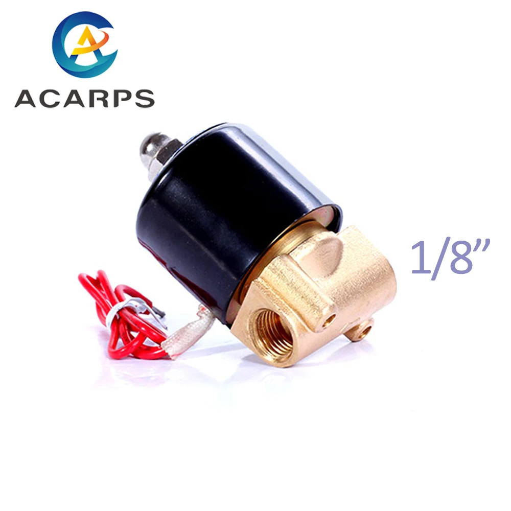 Normally Closed Brass Electric 12v Solenoid Water Valve 1/8