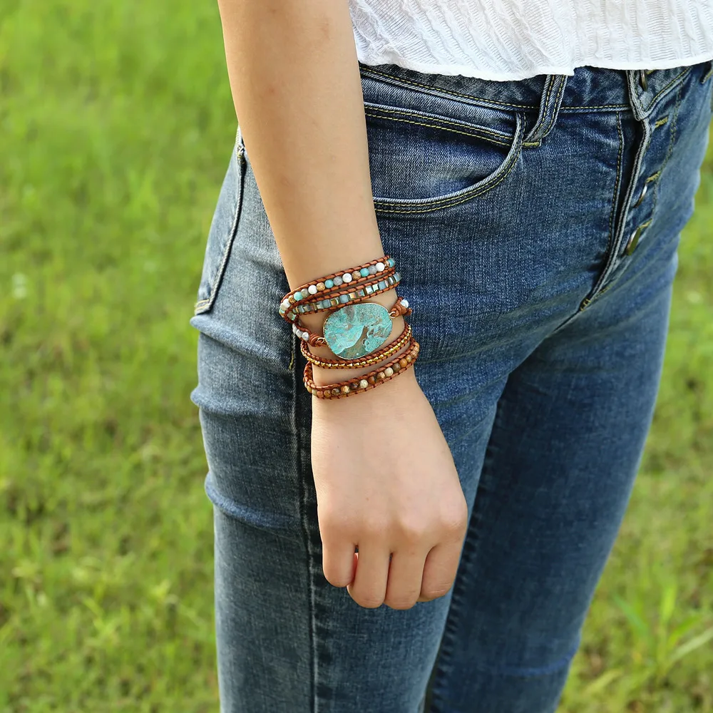 Thumbnail 4 - #6 Latest Leather Wrap Bracelets Offers