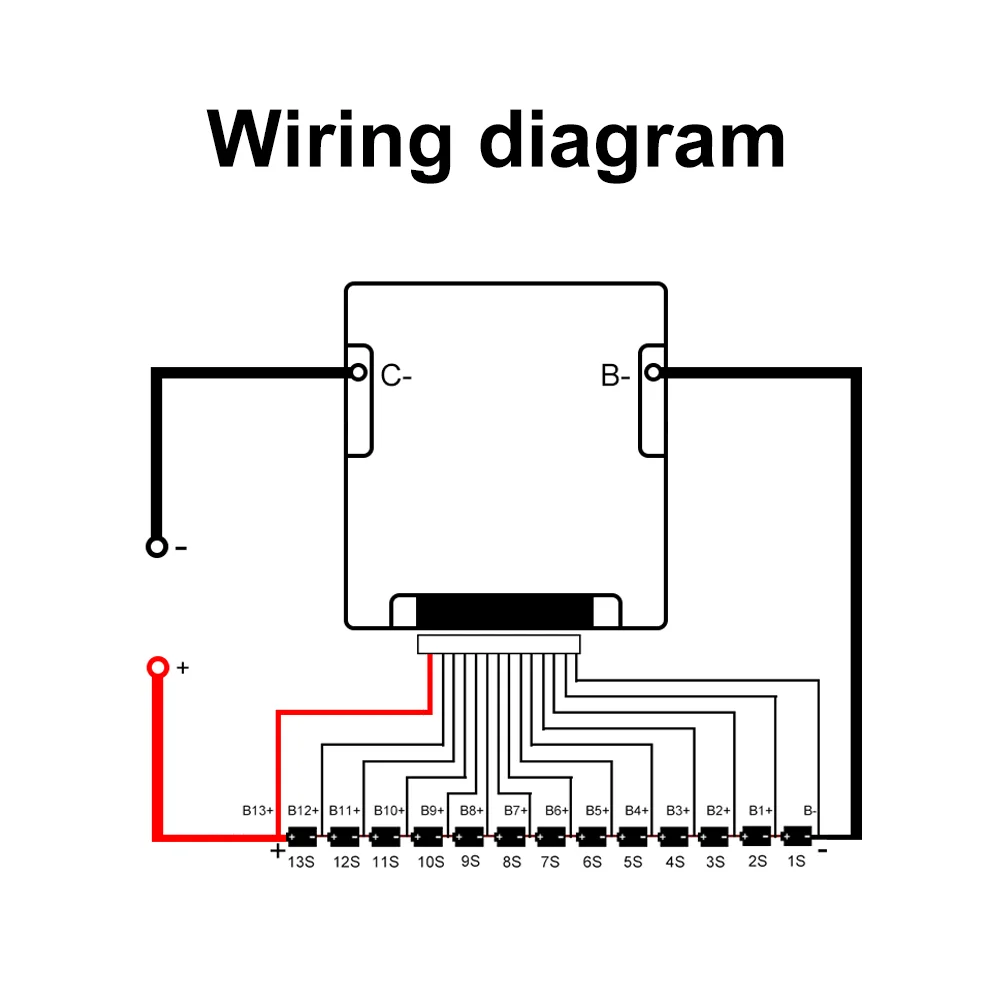 Qucc BMS 13S 48V 15A 20A 30A 40A 50A 60A100A 120A 18650 Balancer PCB Lithium-Batterie Schutz Bord für Elektrische Fahrzeug Ebike