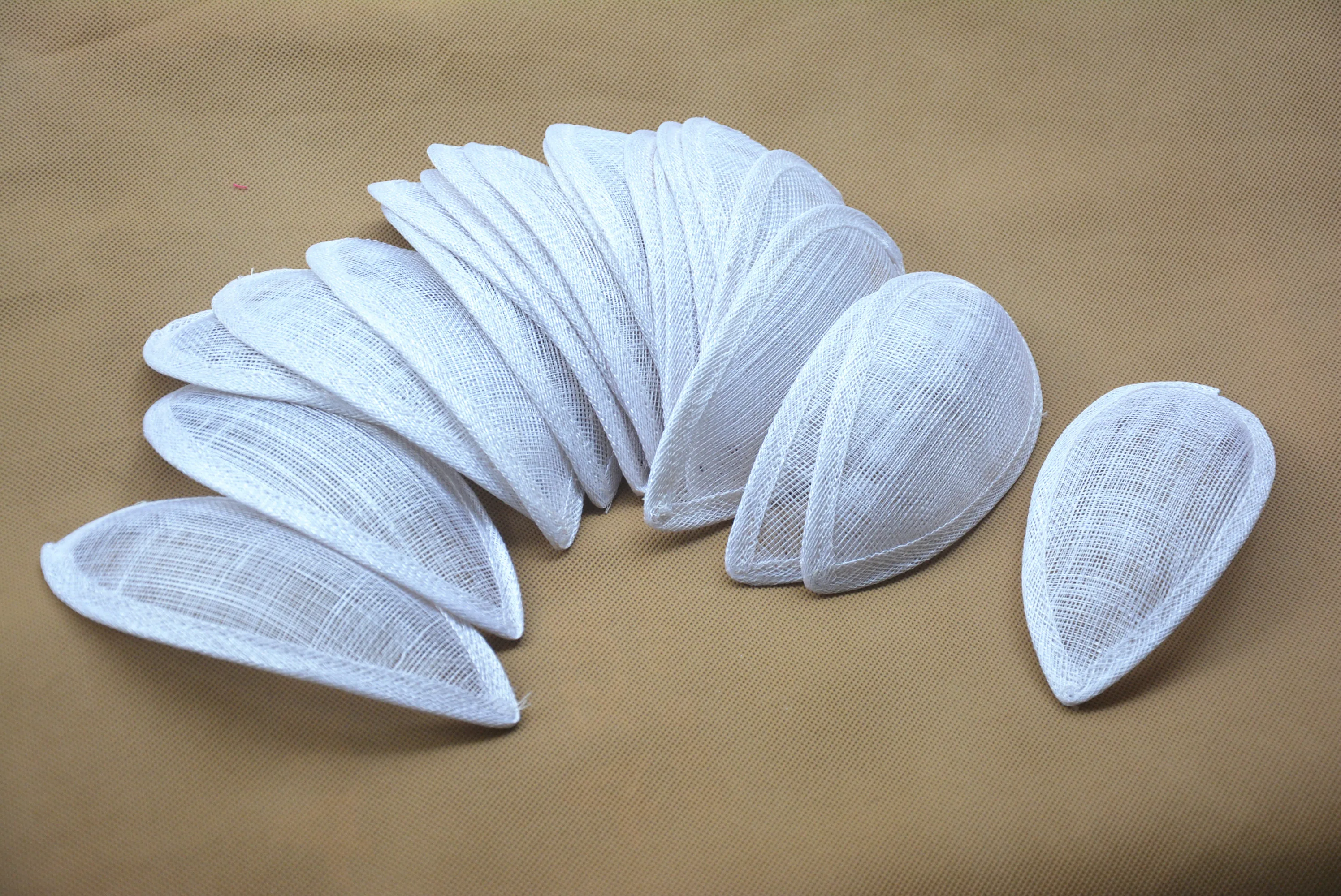 10pcs 17*8.5cm Teardrop Sinamay Hat fascinator Base millinery making material B066