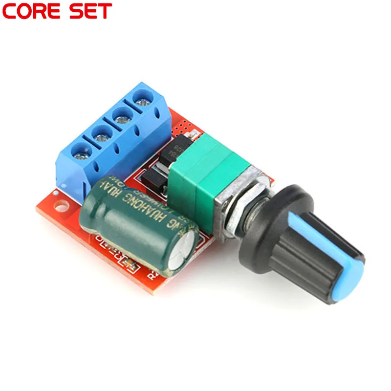 5A 90W HW-687 PWM 12V DC Motor Speed Controller Module DC-DC 4.5V-35V Adjustable Speed Regulator Control Governor Switch 24V