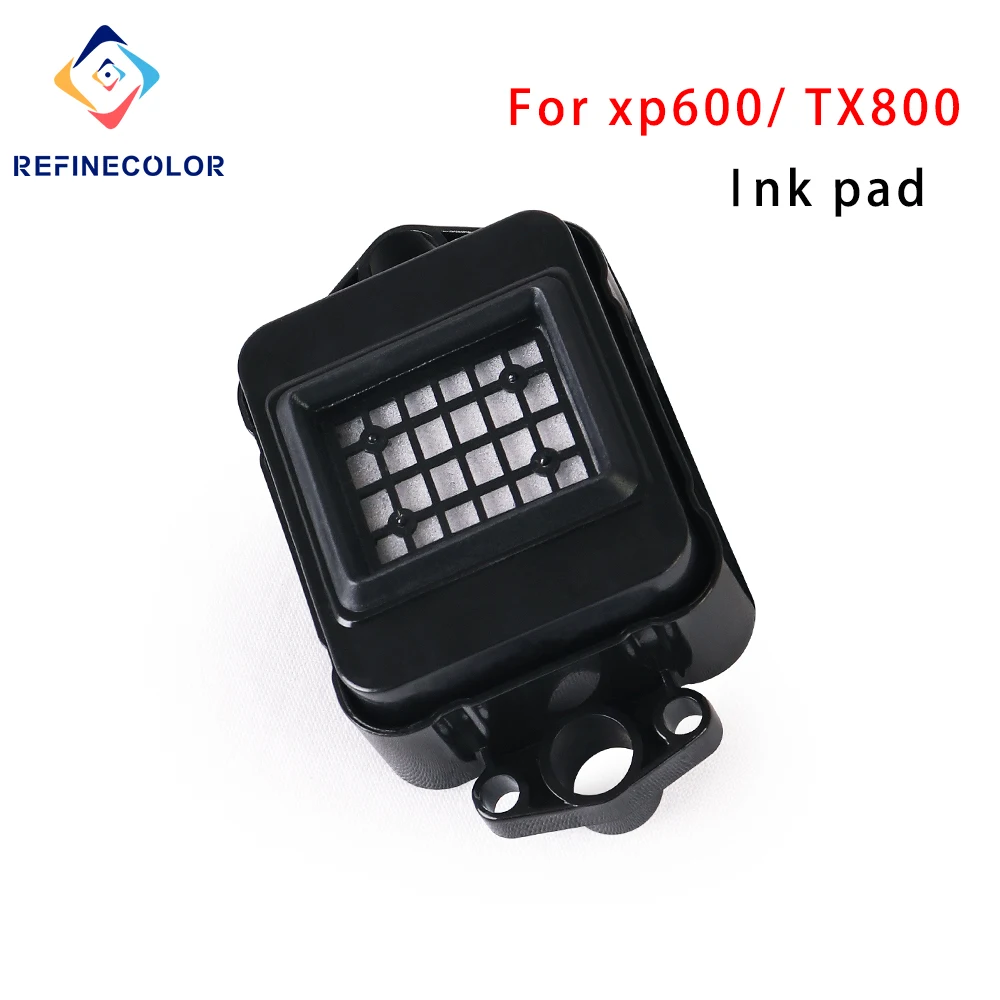 Refinecolor 5/10pcs New Ink Pad Compatible with Epson UV Printer Heads XP600 TX800 Solvent UV Printer Capping Top