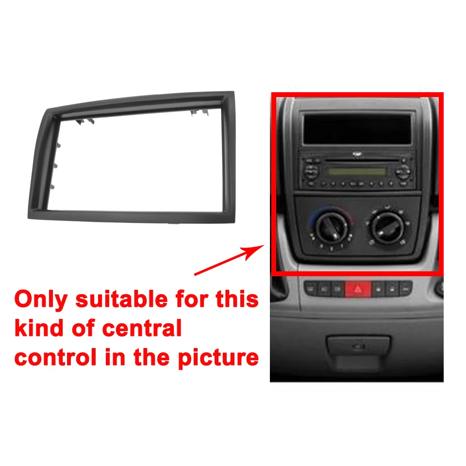 Double 2 Din Radio Stereo Frame Dash installazione castone Kit di rivestimento Fascia per PEUGEOT CITROEN Jumper 2006 FIAT Ducato 2006 Boxer