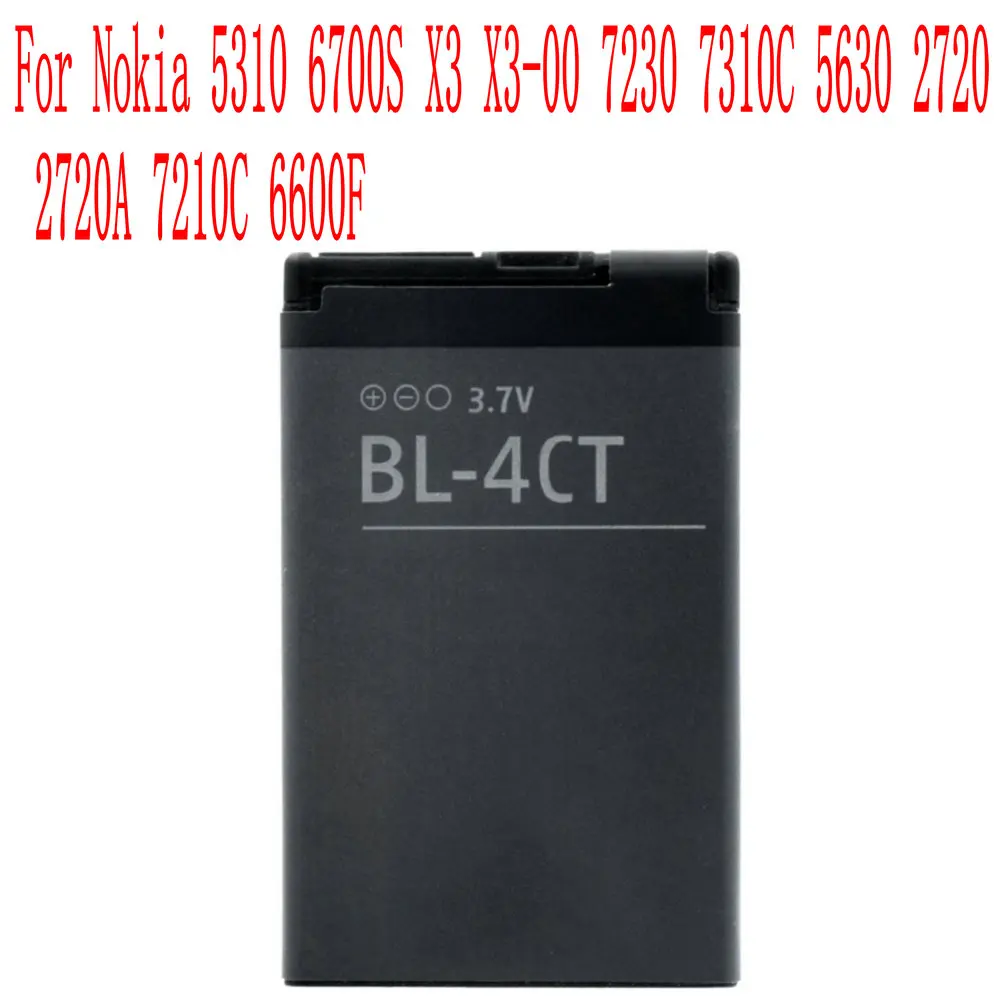 

High Quality 860mAh BL-4CT Battery For Nokia 5310 6700S X3 X3-00 7230 7310C 5630 2720 2720A 7210C 6600F Cell Phone