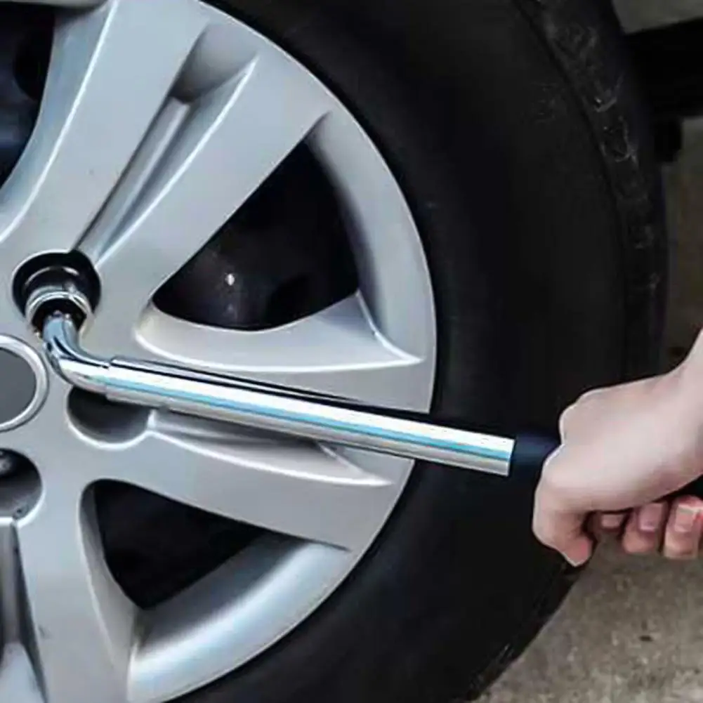 80%HOT 3Pcs Tire Wrench Adjustable Lengthened L-shaped Telescoping Lugs Spanner for Car Repair