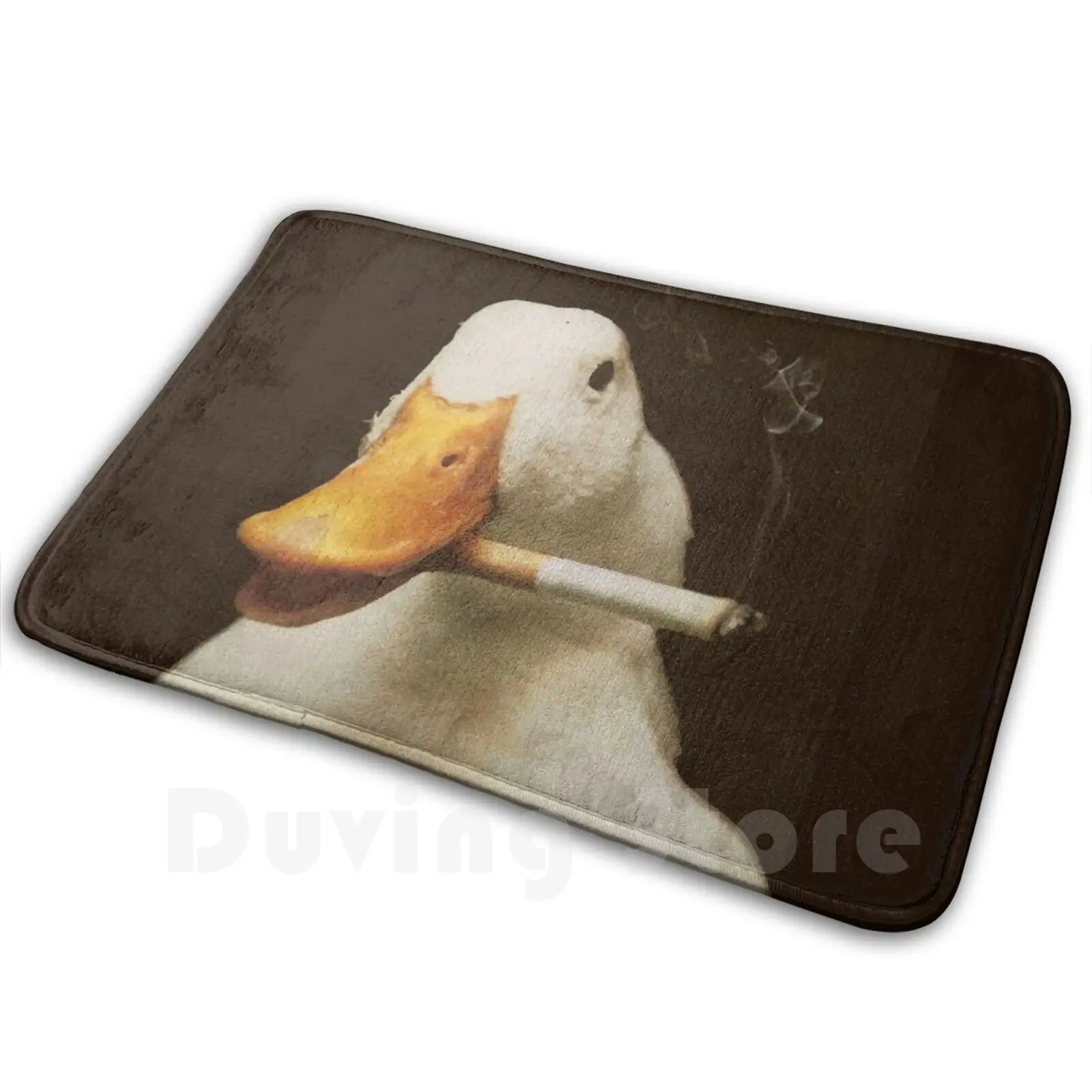 Smoking-It Looks Just As Stupid When You Do It Carpet Carpet Duck Smoking Animals Cute Funny