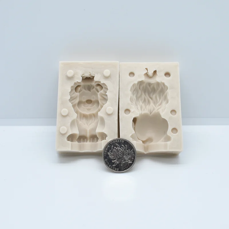 Cute Little Lion 3D Silicone Resin Mold DIY Cake Pastry Fondant Moulds Dessert Chocolate Lace Decoration Kitchen Baking Tools