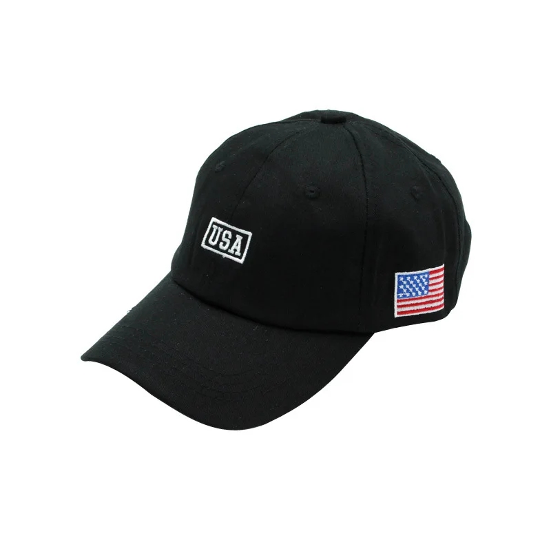 New Simplicity Hats American Flag USA Letters Embroidery Baseball Caps Men And Women Outdoor Sports Sunshade Caps