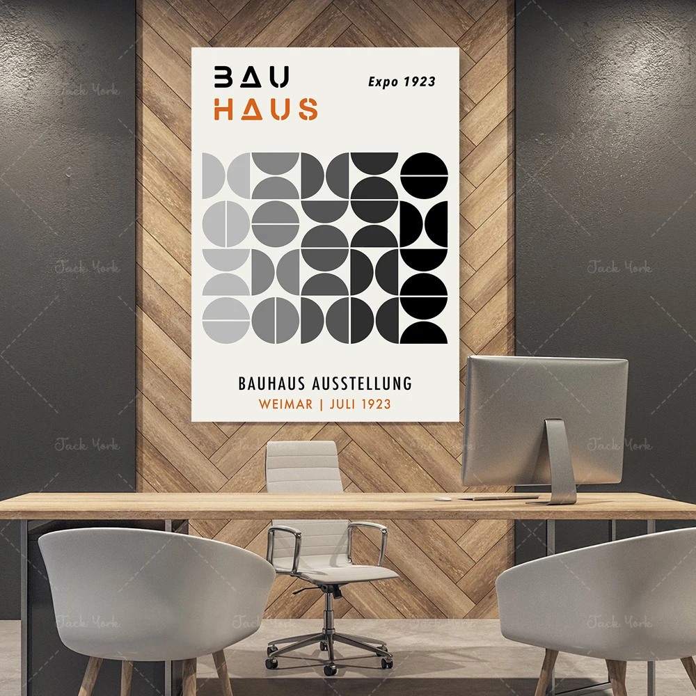 Bauhaus Art Exhibition poster, Geometric Art，Bauhaus Exhibition print, Bauhaus Print, Walter Gropius, Bauhaus Wall Art,