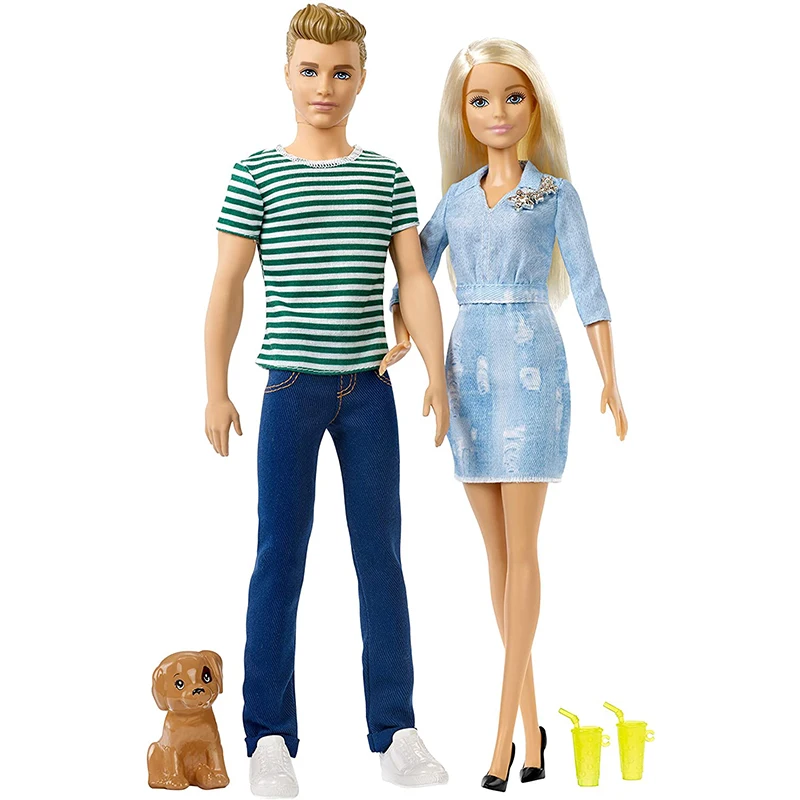Barbie and Ken Fashion Couple Doll Set for Girls