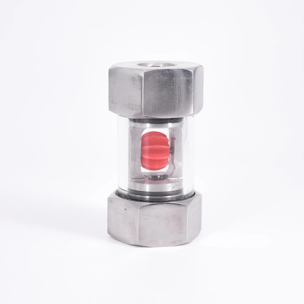 Roestvrij Staal Venster Kijkglas Flow Indicator 1/2" BSP - Met Waaier (SUS304)