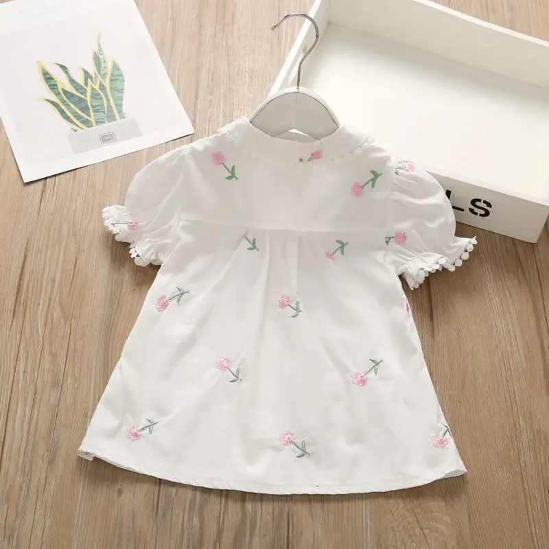 2022 new spring autumn summer Girls Kids printing shirt comfortable cute baby Clothes Children Clothing