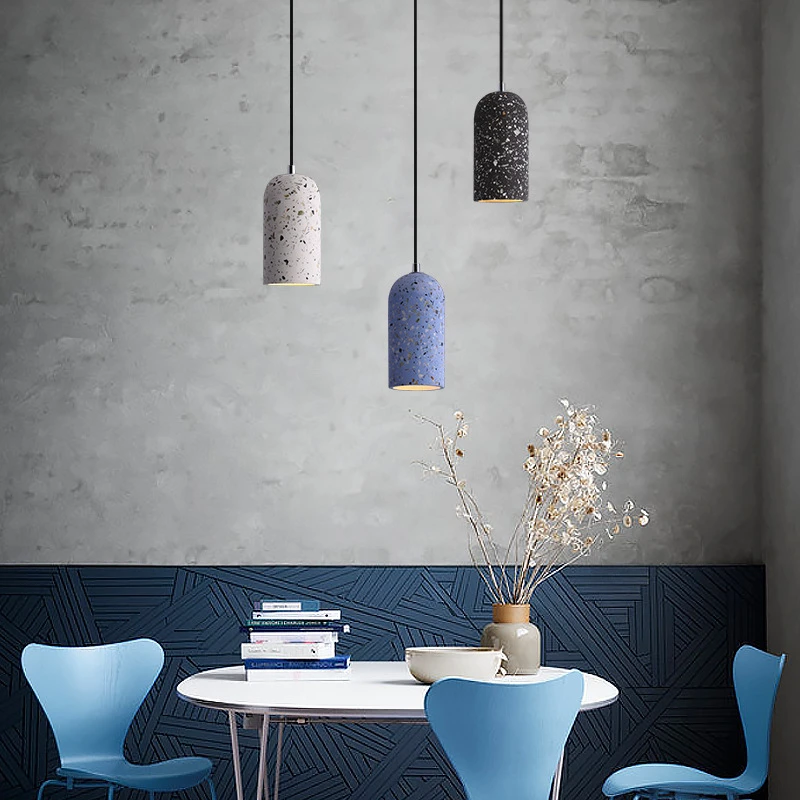 Cement Pendant Lights LED Lighting kitchen hanging lamps Industrial Decor for Dining Room Coffee Resturant Living Room bed lamp